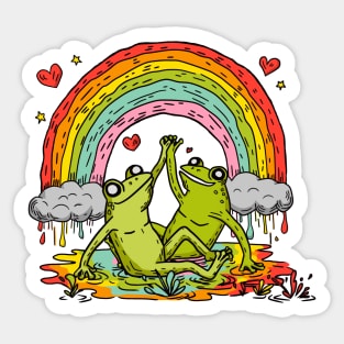 Gay Frog Pride Sticker